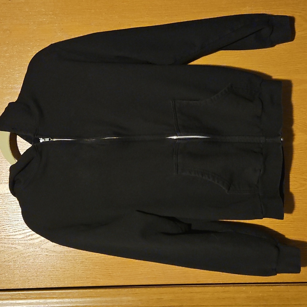 Gothic 90's Wednesday Addams Drinking Poison zippered hoodie w/ pockets! 💀 - Picture 3 of 3